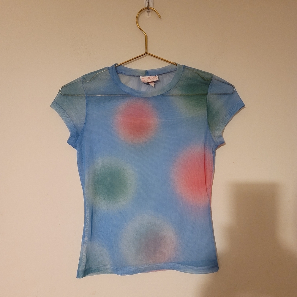 Sheer Polka dot Shirt 💗